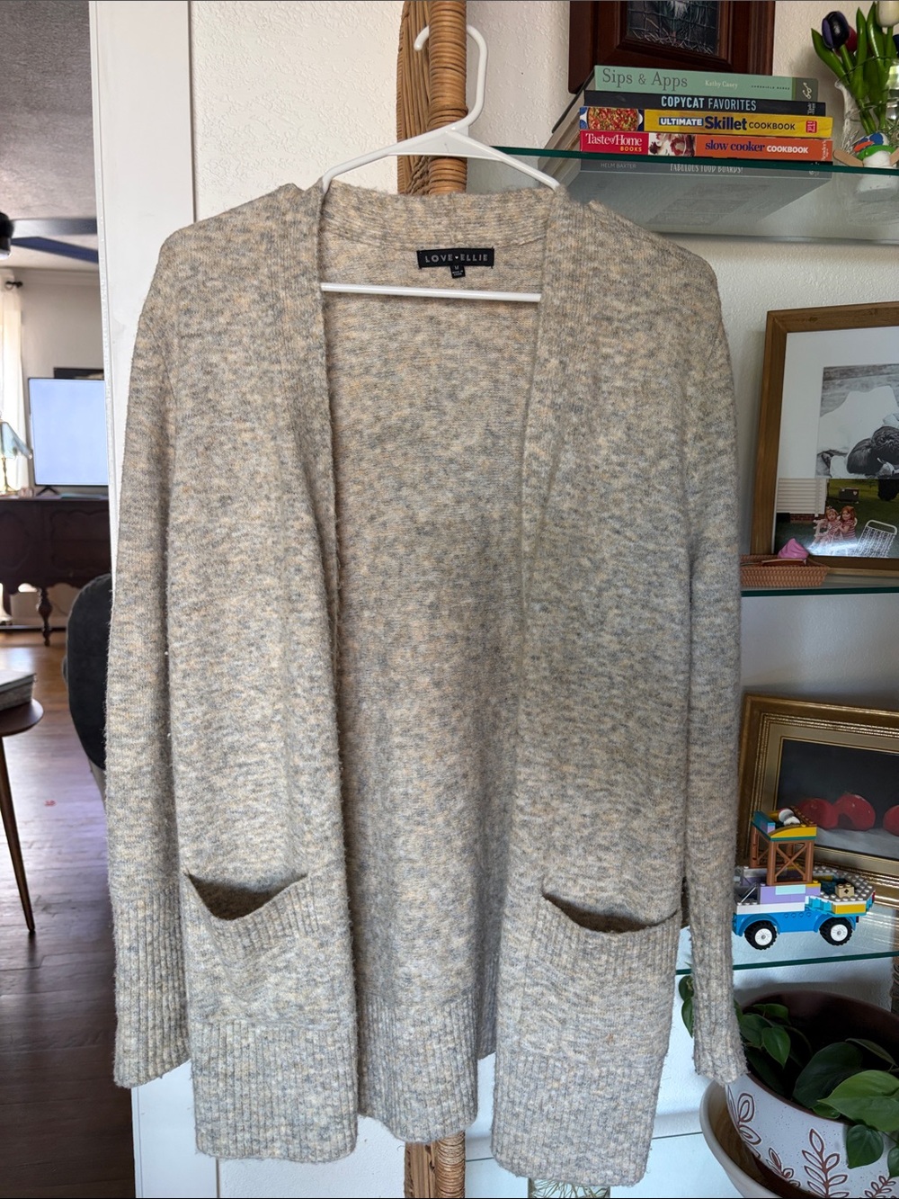 Love Ellie Cream Marled Open-Front Women's Cardigan from Stitch Fix